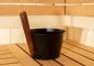 Preview: Aufguss-Eimer 5 ltr., Aluminium "uni schwarz"