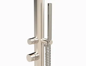 Preview: Gartendusche SYLT, Typ MISCHBATTERIE - mit integriertem Brausekopf