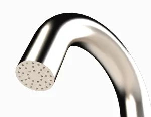 Preview: Gartendusche SYLT, Typ MISCHBATTERIE - mit integriertem Brausekopf