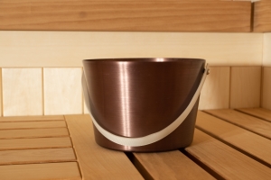 Aufguss-Eimer 5 ltr, Aluminium "aubergine"