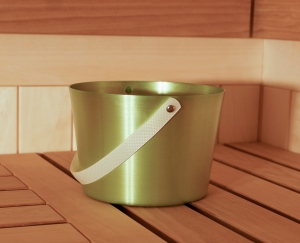 Aufguss-Eimer 5 ltr., Aluminium "birkengrün"