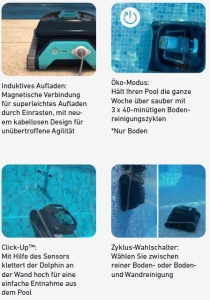 Dolphin Liberty 300 - mit PVC-Bürsten und Ladegerät