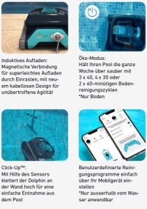 Dolphin Liberty 400 - mit PVC-Bürsten und Ladegerät