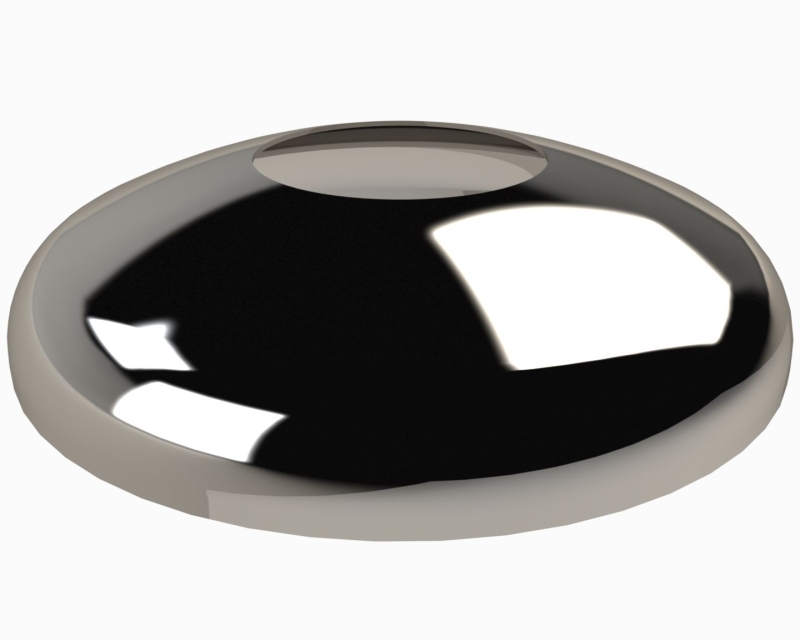 Rosette V4A für Edelstahl-Leiter