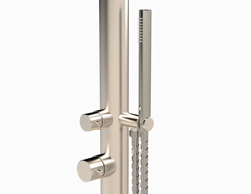 Gartendusche SYLT, Typ MISCHBATTERIE - mit integriertem Brausekopf