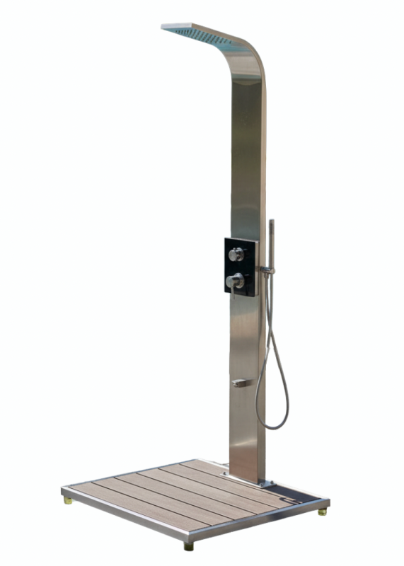 Gartendusche HELENA 2.0 - elegante Aussendusche mit MISCHBATTERIE