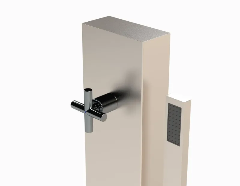 Standbrause MADEIRA, Typ KALT - aus Edelstahl V2A (geschliffen)