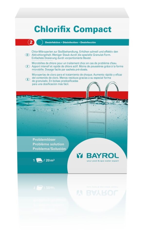 Bayrol Chlorifix® Compact, Karton à 1.2 kg - schnelllösliches Chlorgranulat im Dosierbeutel*