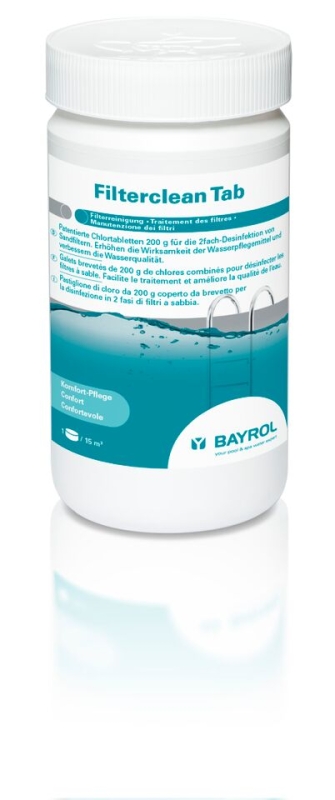 Filterclean Tab, Dose à 1.0 kg - für die Reinigung und Desinfektion von Sandfiltern