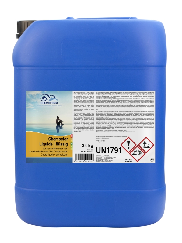 Chemoclor Flüssigchlor, Bidon à 24 kg