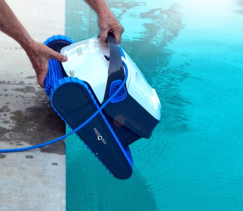 Dolphin S200 mit PVC-Bürsten